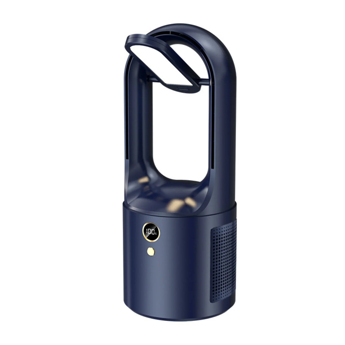 Ventilateur de table sans pales avec LED et USB - Silencieux, sûr et sans fil