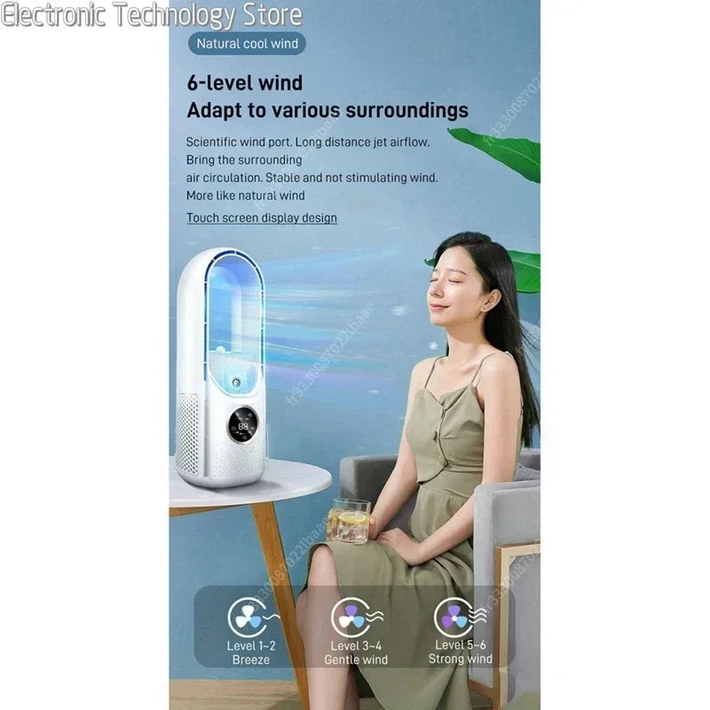 Purificador de aire y ventilador sin rotor CoolMist 3 en 1: silencioso, con UV e ionizador