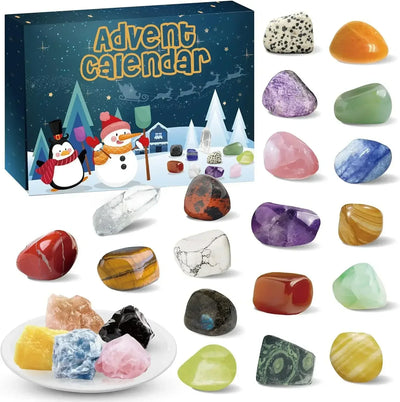 Calendario dell'Avvento in cristallo e pietre preziose di Ava