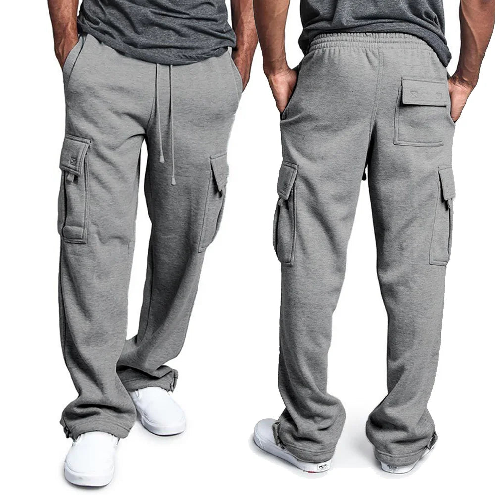 Pantaloni cargo multi-tasche da uomo
