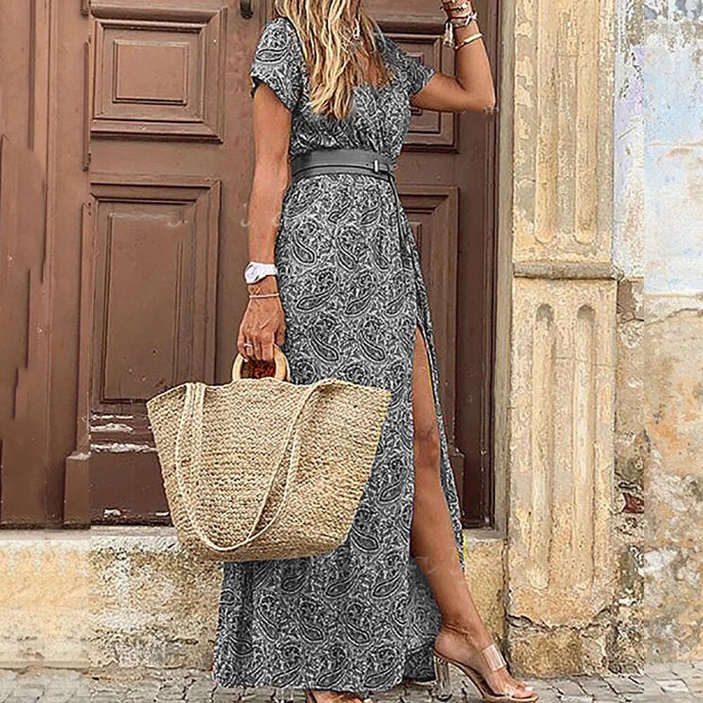 Vestido bohemio maxi Carol para mujer