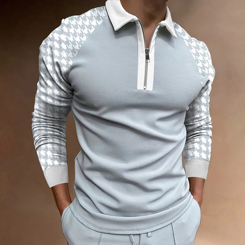Polo con cremallera para hombre