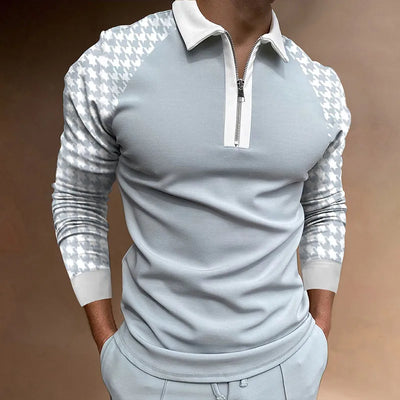 Polo con cremallera para hombre