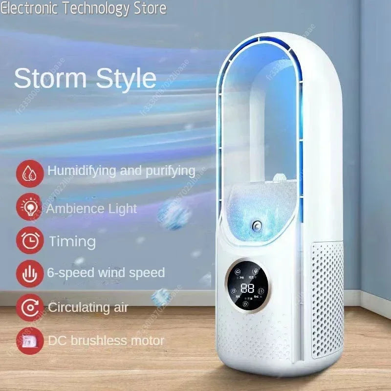 Purificador de aire y ventilador sin rotor CoolMist 3 en 1: silencioso, con UV e ionizador