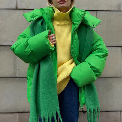 Avelena - Elegante giacca oversize con cappuccio