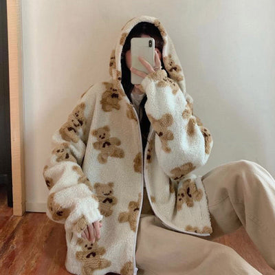 Veste femme motif ours