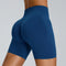 Leonida - Pantaloncini da allenamento senza cuciture con vita alta per donna