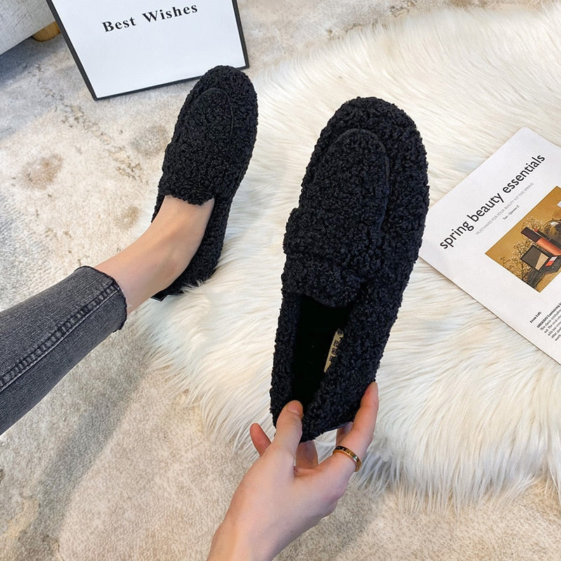 Mocasines de felpa Arielle con suela antideslizante 