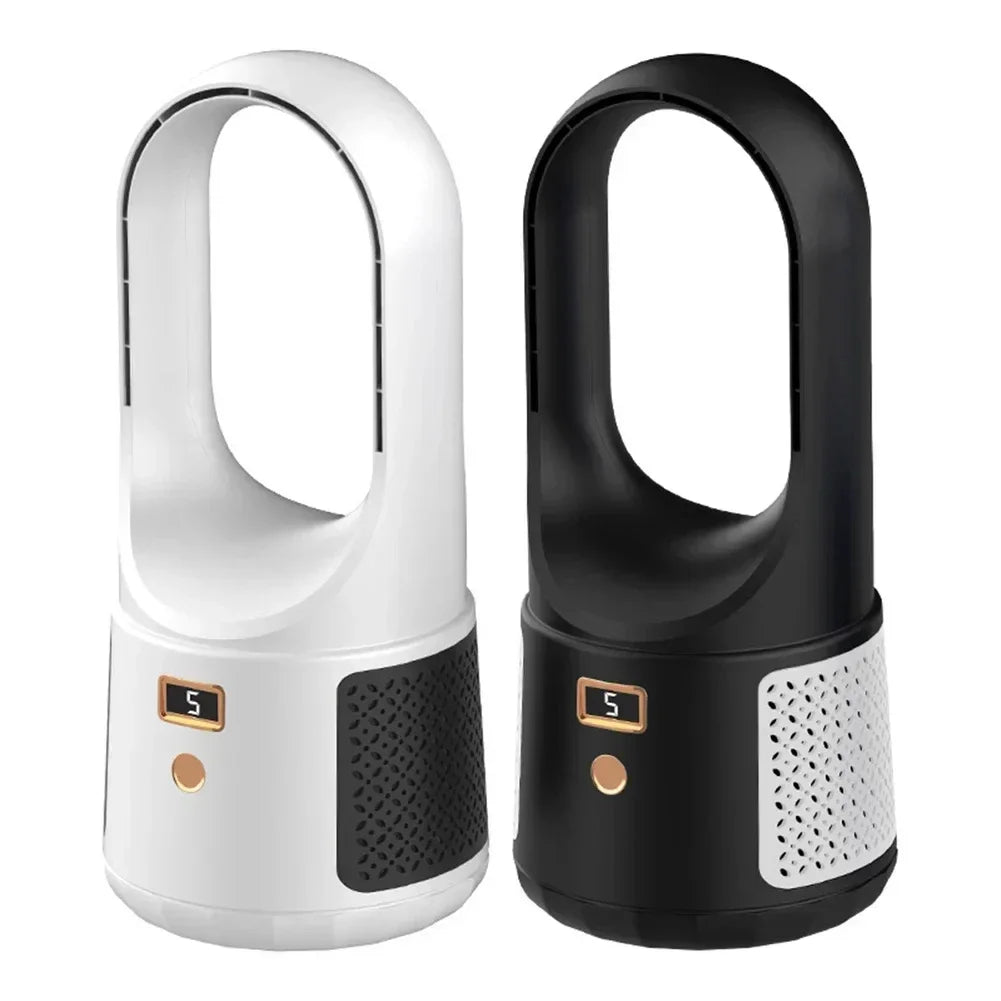 Ventilateur de table sans pales – Ventilateur USB silencieux avec batterie rechargeable pour chambre et bureau