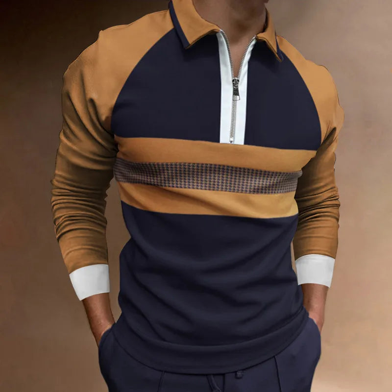 Polo con cremallera para hombre