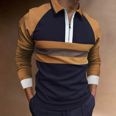 Polo con cremallera para hombre