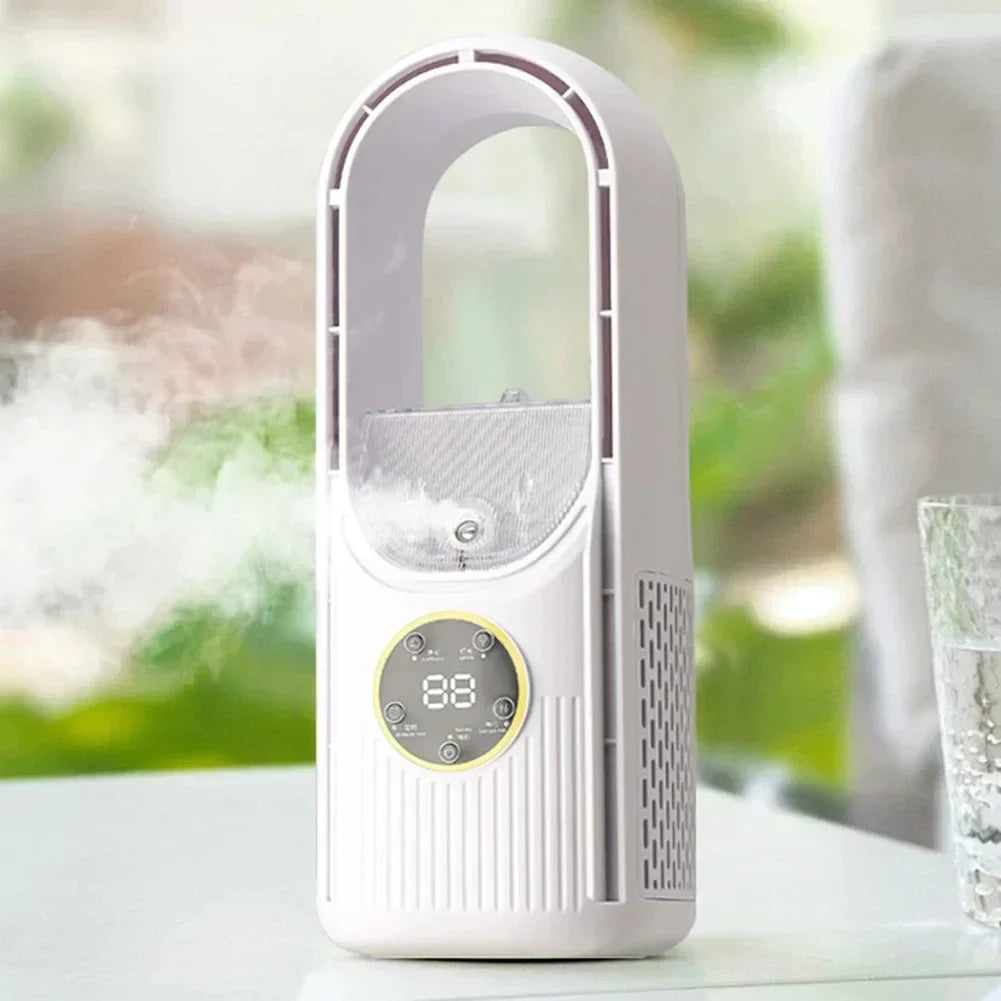 Ventilateur de table et de poche sans fil - Ventilateur USB sans pales, portable et silencieux