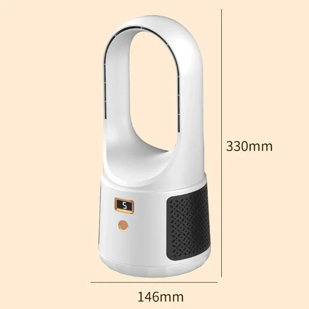 Ventilateur de table sans pales – Ventilateur USB silencieux avec batterie rechargeable pour chambre et bureau