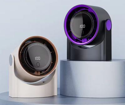 Ventilador de mesa ultra silencioso sin aspas: enfriador de aire seguro y eficiente para los días calurosos de verano.