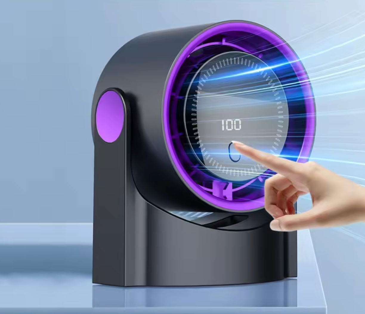 Ventilador de mesa ultra silencioso sin aspas: enfriador de aire seguro y eficiente para los días calurosos de verano.