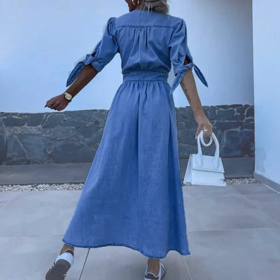 Vera - Robe longue en jean