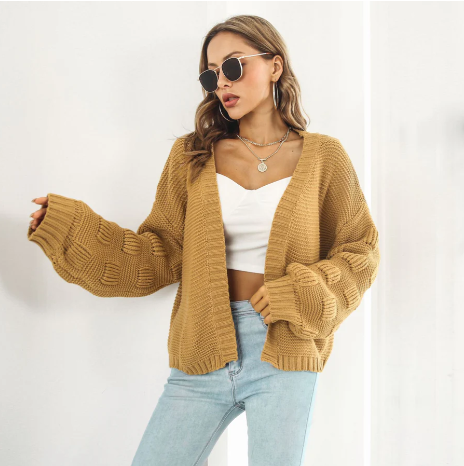 Maglione da donna lussuoso a maniche lunghe e caldo