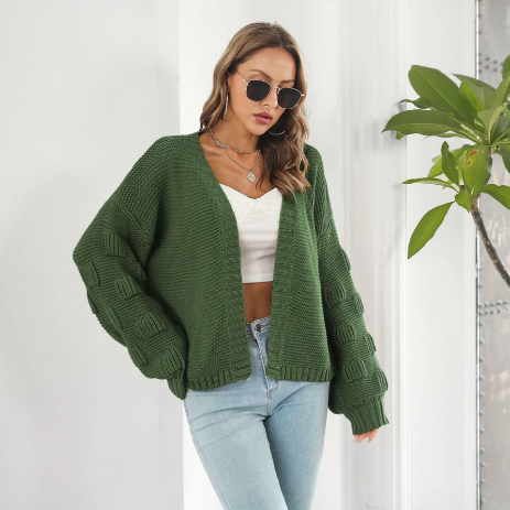 Maglione da donna lussuoso a maniche lunghe e caldo
