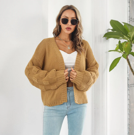 Maglione da donna lussuoso a maniche lunghe e caldo