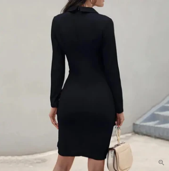 Emily - Elegante vestido de cóctel con botones