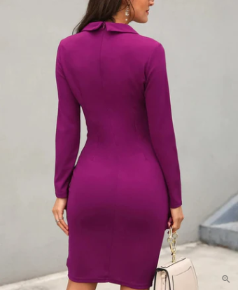 Emily - Elegante vestido de cóctel con botones