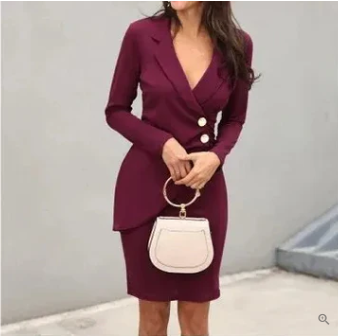 Emily - Elegante vestido de cóctel con botones