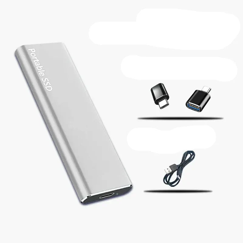 Unità SSD esterna da 4 TB - Unità di archiviazione ultraveloce, compatta e resistente