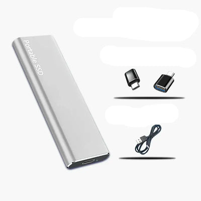 Unità SSD esterna da 4 TB - Unità di archiviazione ultraveloce, compatta e resistente