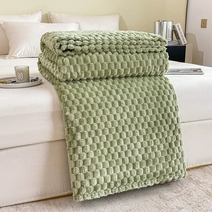 Couvre-échecs en velours doux et doux - couverture confortable et couvre-lit pour les adultes, les enfants et les animaux domestiques