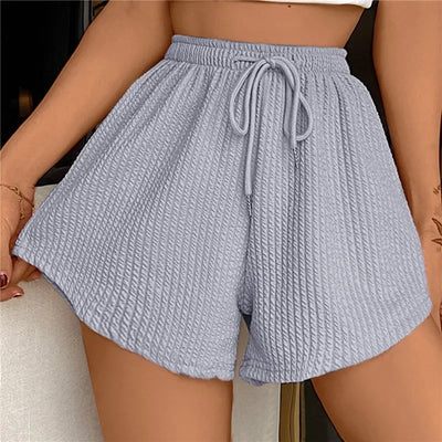 Noor - Pantaloncini con coulisse e gamba larga