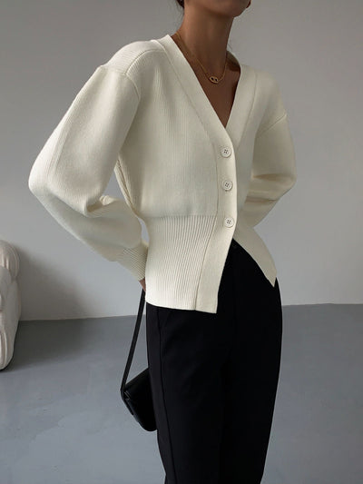 Loulou - Suéter tipo cárdigan para mujer
