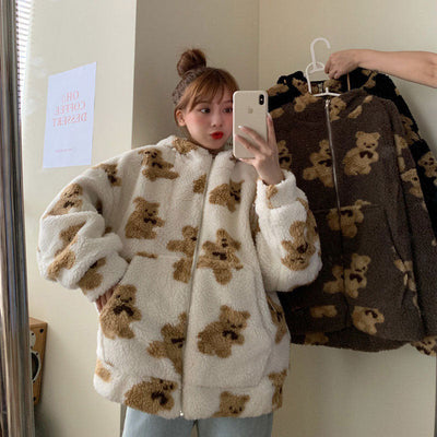 Veste femme motif ours