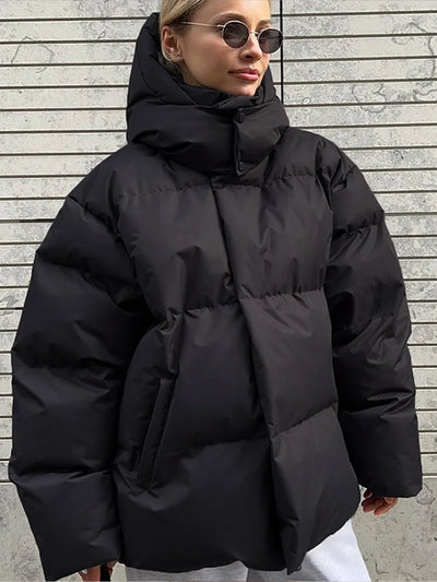 Avelena - Elegante giacca oversize con cappuccio