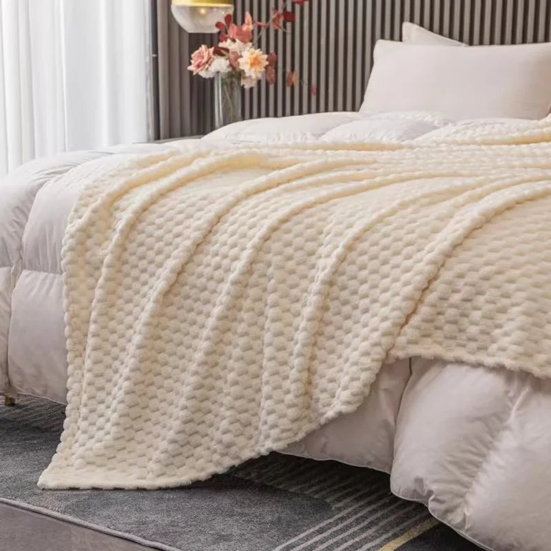 Couvre-échecs en velours doux et doux - couverture confortable et couvre-lit pour les adultes, les enfants et les animaux domestiques