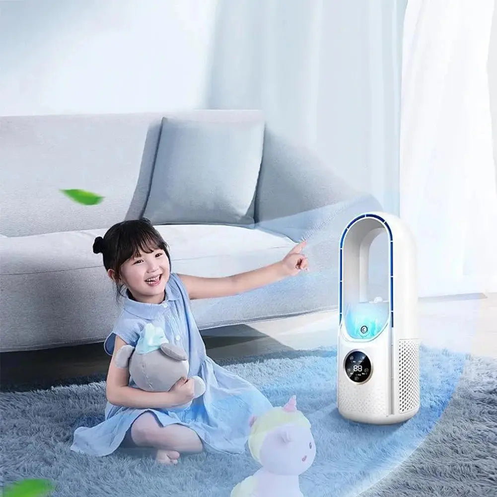 Ventilador silencioso sin aspas | 6 velocidades USB