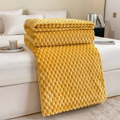 Couvre-échecs en velours doux et doux - couverture confortable et couvre-lit pour les adultes, les enfants et les animaux domestiques