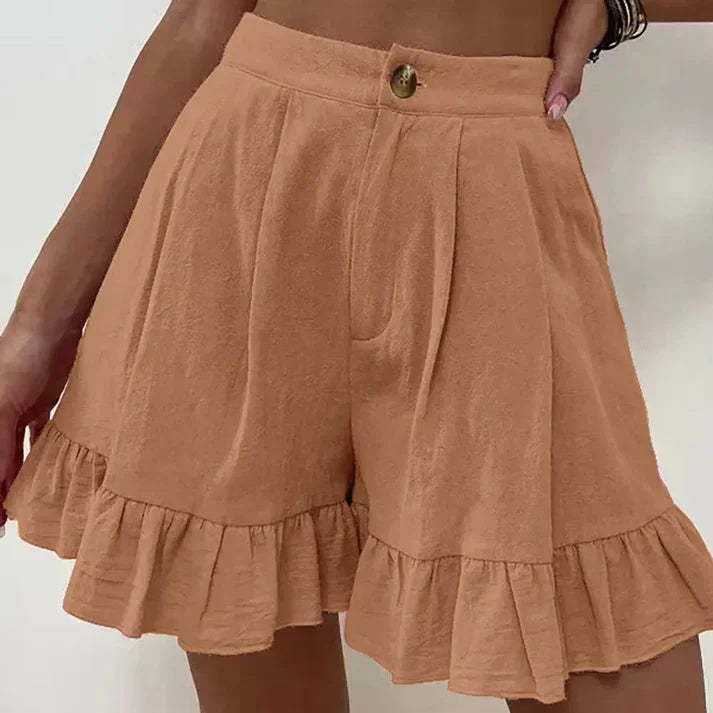 Noor - Pantaloncini eleganti a pieghe
