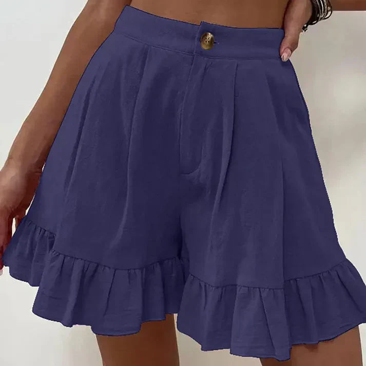 Noor - Pantaloncini eleganti a pieghe