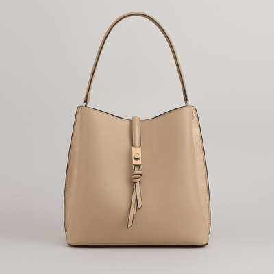 Donna - Borsa hobo - Inserti in coccodrillo - Stile chic