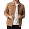 Chaqueta de transición clásica de pana de alta calidad para hombre. 