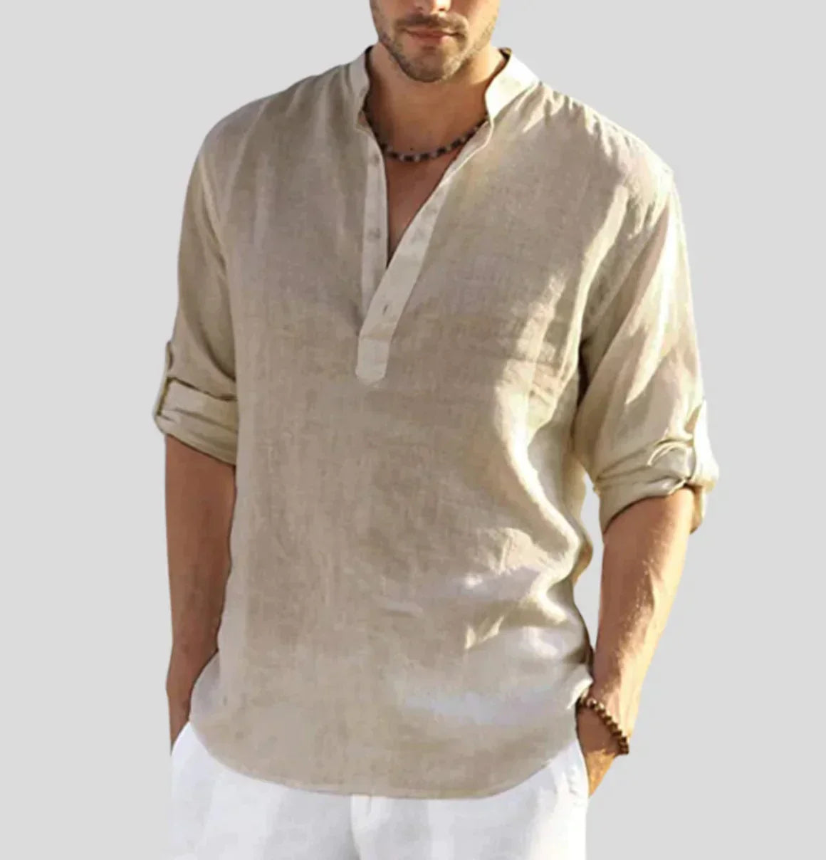 Chemise élégante en lin pour homme - Thomas