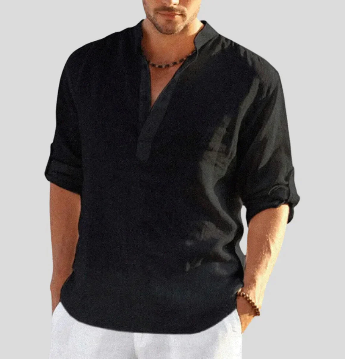 Chemise élégante en lin pour homme - Thomas