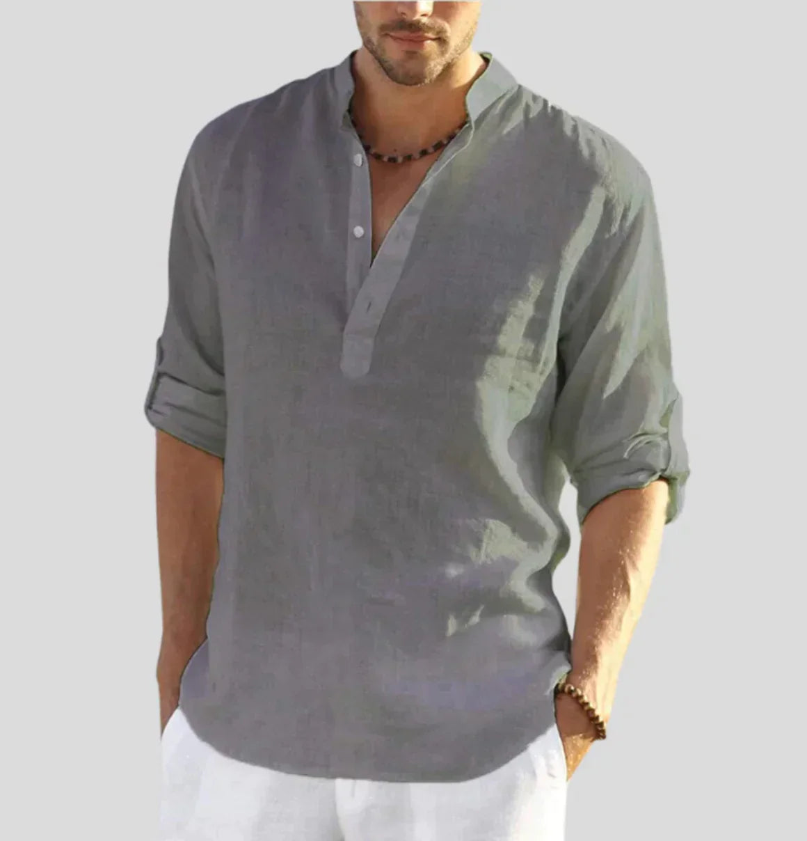 Chemise élégante en lin pour homme - Thomas