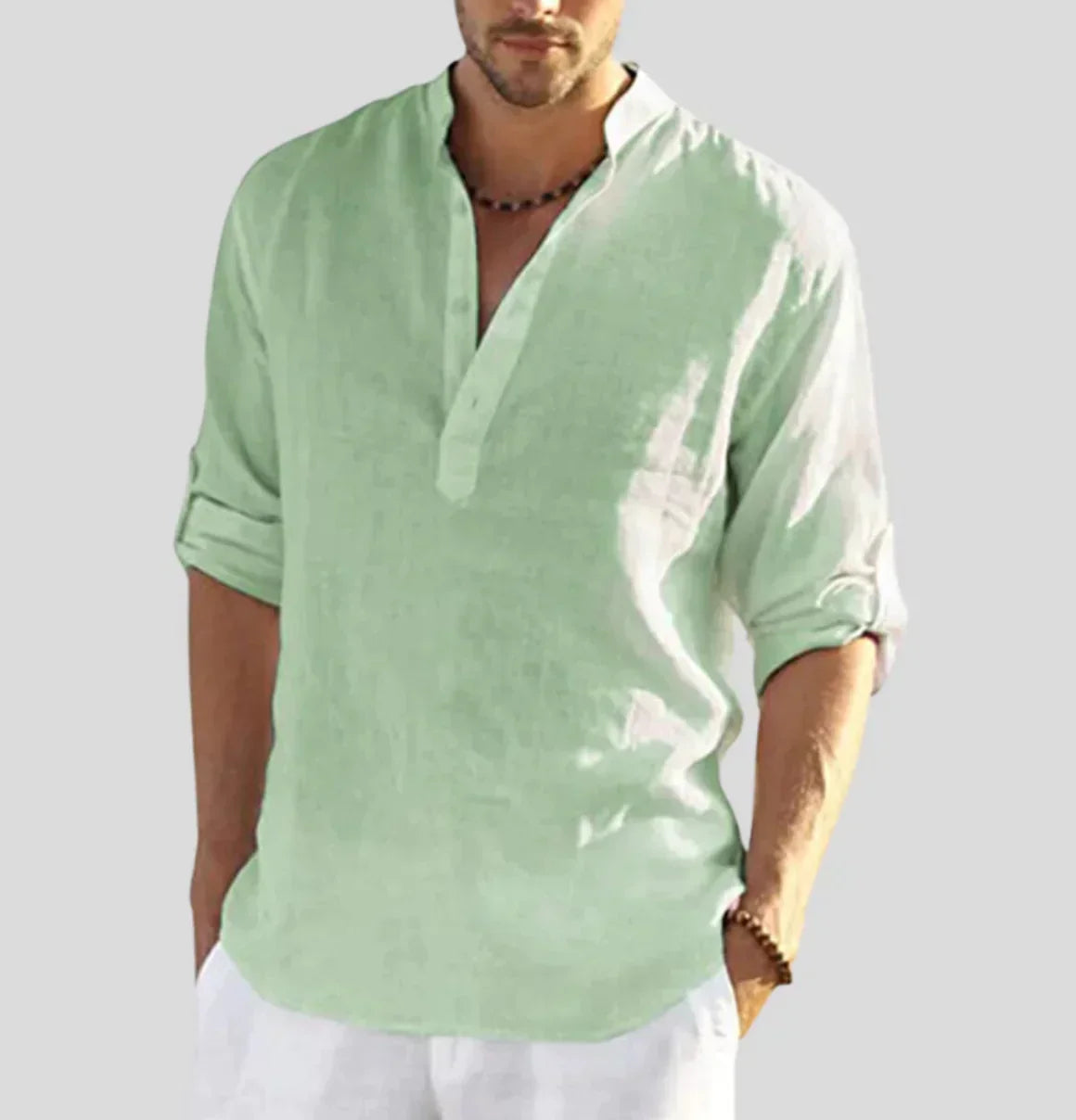 Chemise élégante en lin pour homme - Thomas