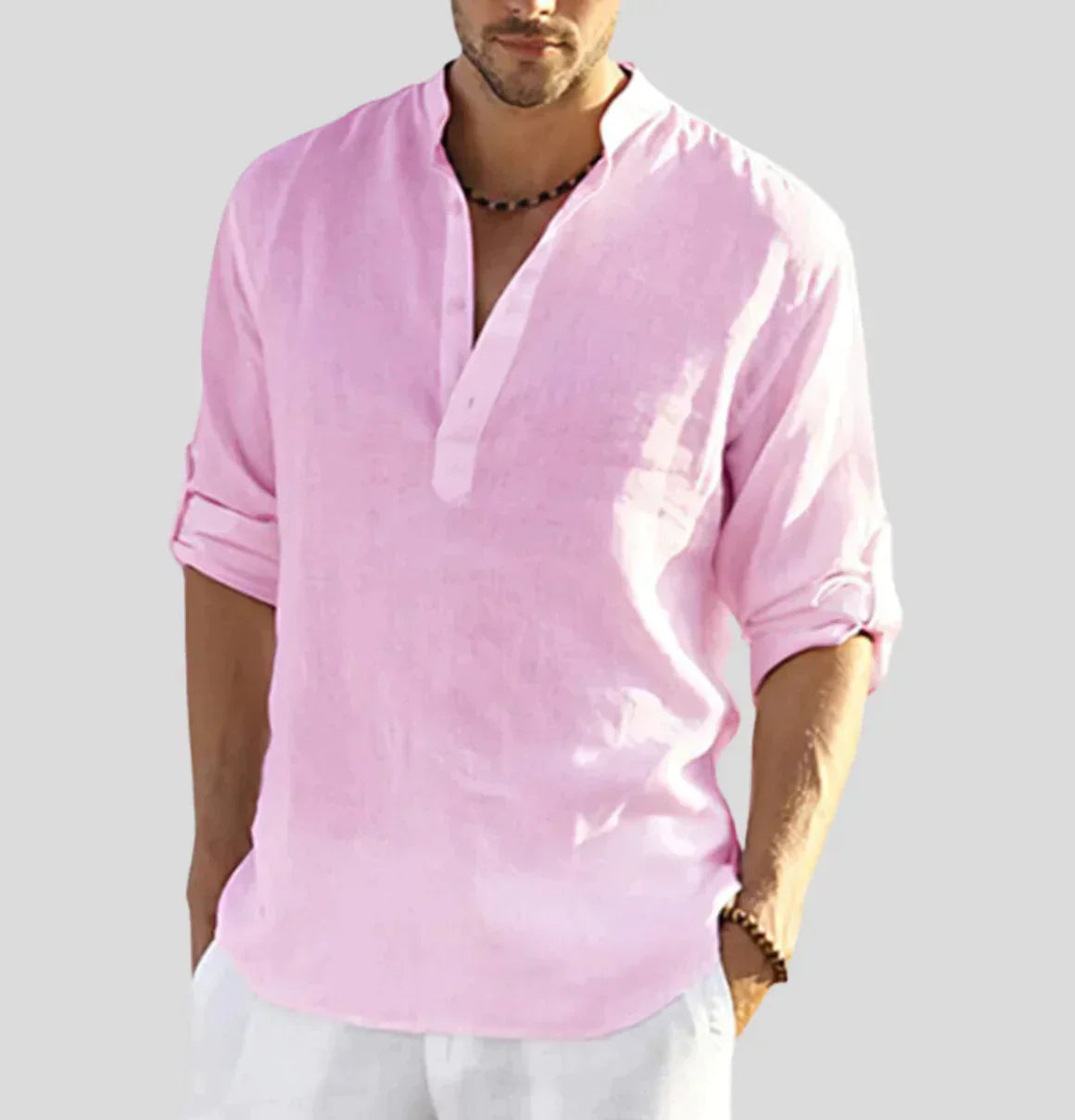 Chemise élégante en lin pour homme - Thomas