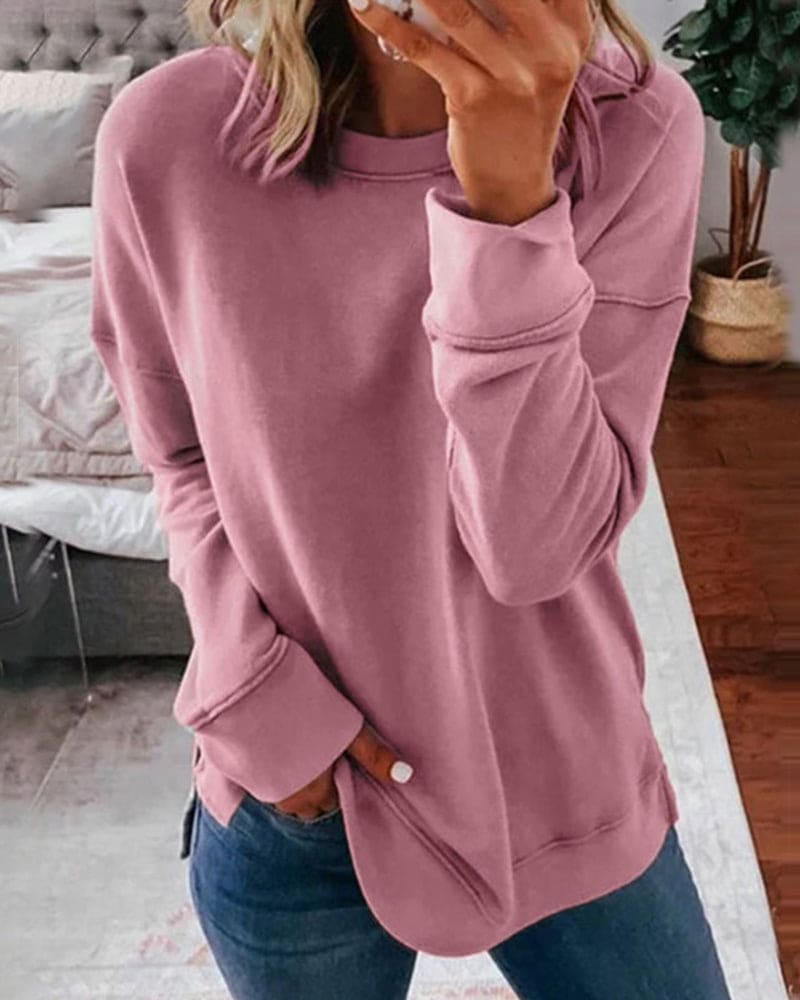 Sudadera clásica de mujer: suave y cómoda.