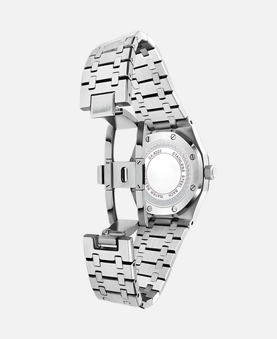 Elegante orologio da polso da uomo da 41 mm con cassa in acciaio inossidabile