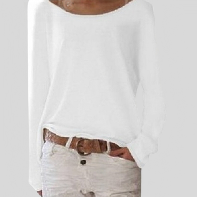 Alexa - elegante suéter ligero de cuello redondo