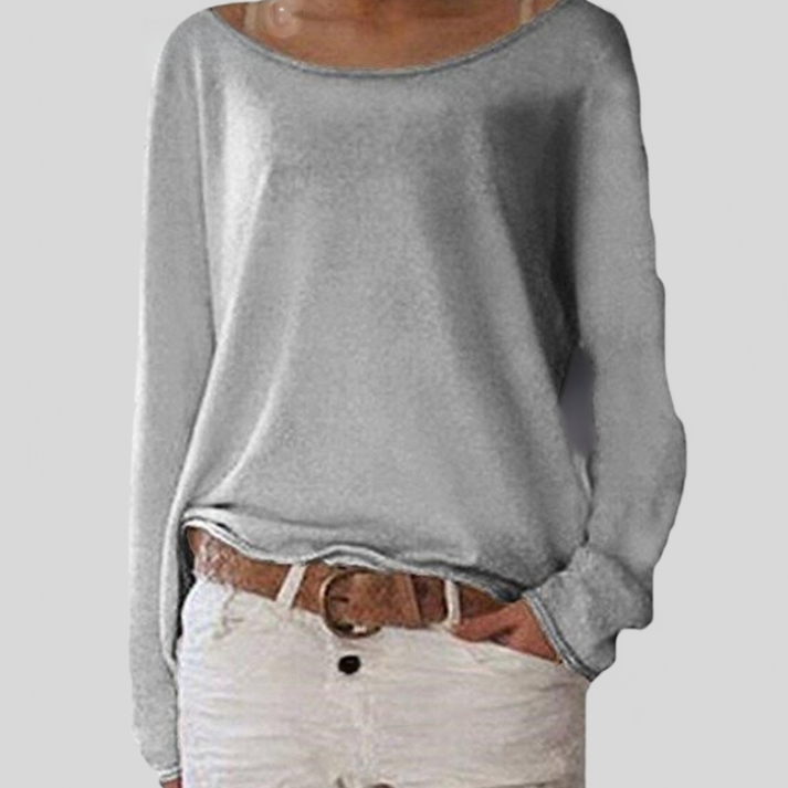 Alexa - elegante suéter ligero de cuello redondo