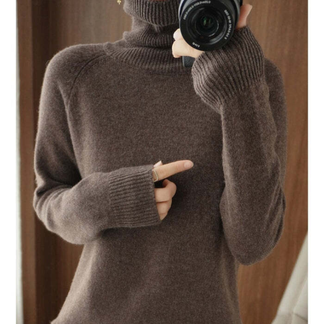 Nikki | Maglia elegante a maniche lunghe da donna | Dolcevita
